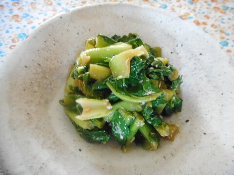 野沢菜の山わさび醤油漬け